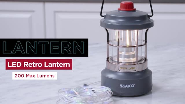 RECHARGE: Rechargeable LED Retro Lantern